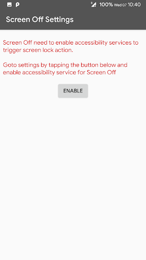 Screen Off - Unlock with fingerprint - Image screenshot of android app