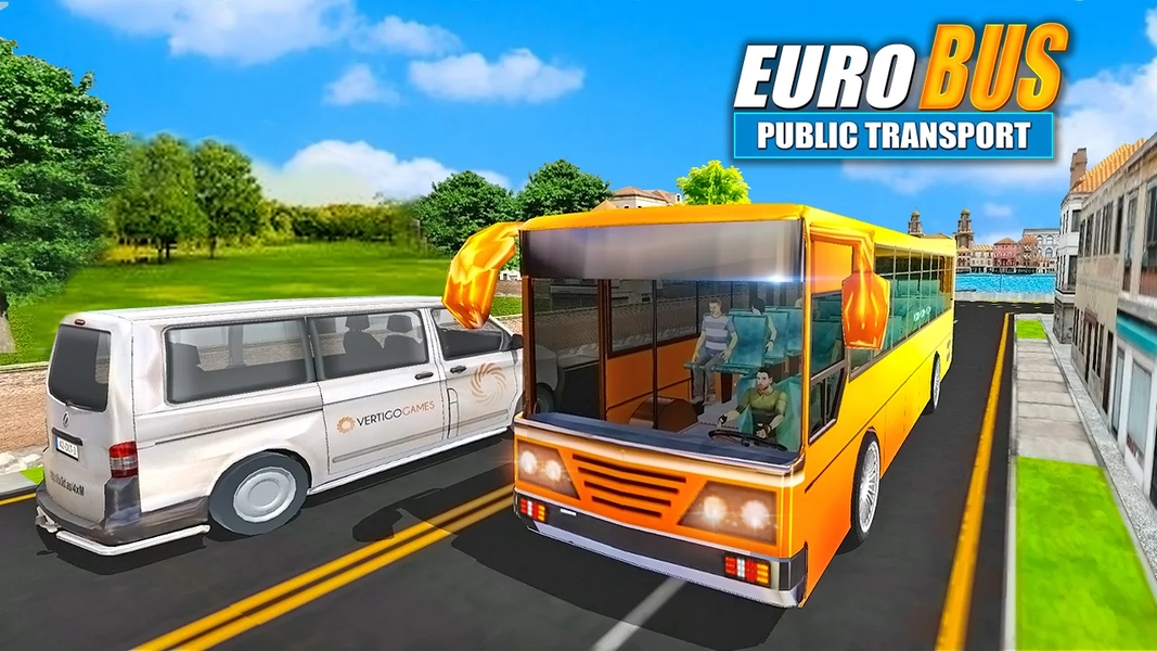 Euro Bus Public Transport - Gameplay image of android game