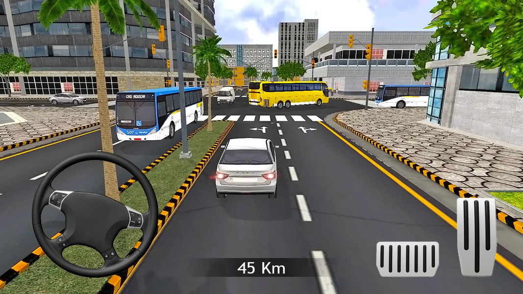 Traffic And Bus Driving 2022 - Gameplay image of android game