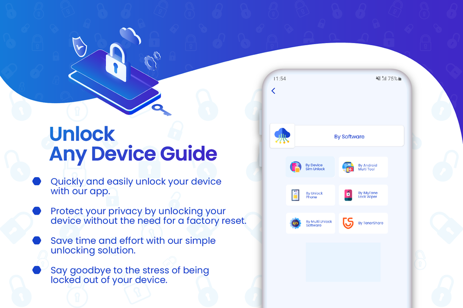 Unlock Any Device Guide - Image screenshot of android app