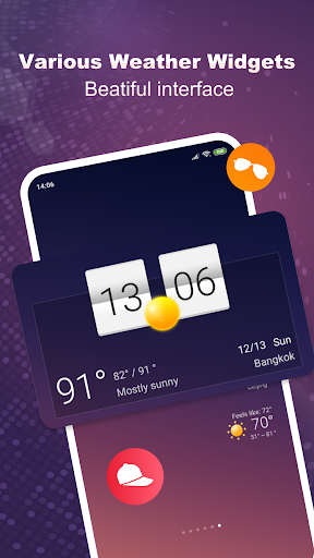 Weather Live - Widgets & Radar - عکس برنامه موبایلی اندروید