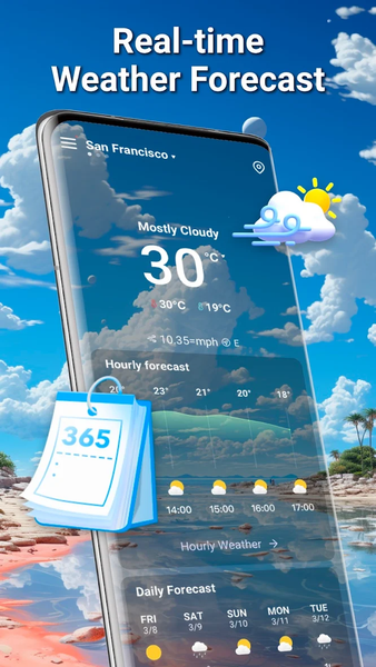 Hi Weather Forecast Pro - عکس برنامه موبایلی اندروید