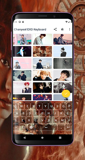 Chanyeol Keyboard Theme - Image screenshot of android app