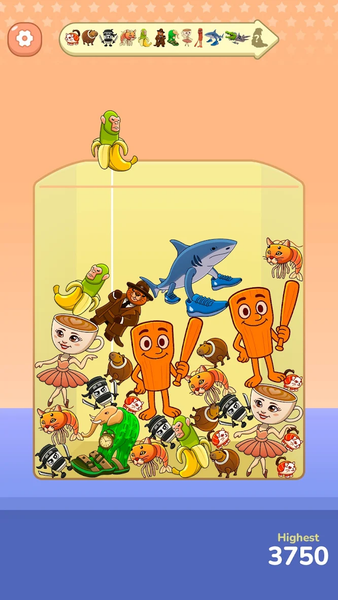 Brainrot Chaos: Drop Puzzle - Gameplay image of android game