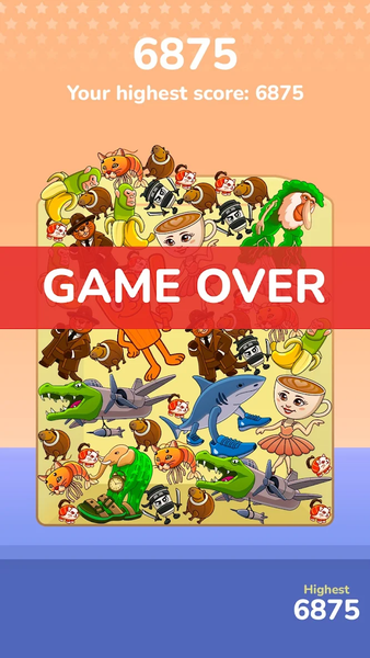Brainrot Chaos: Drop Puzzle - Gameplay image of android game
