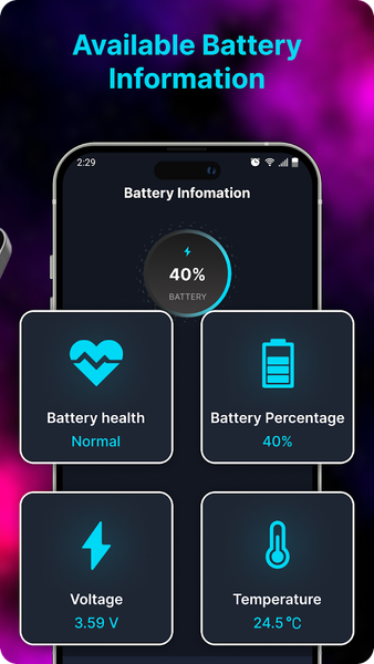Battery Charging Animation ۳D - عکس برنامه موبایلی اندروید