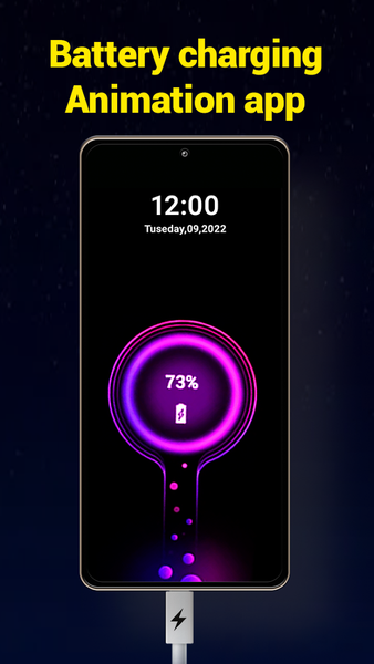 3D Battery Charging Animation - Image screenshot of android app