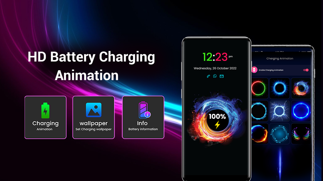 3D Battery Charging Animation - Image screenshot of android app