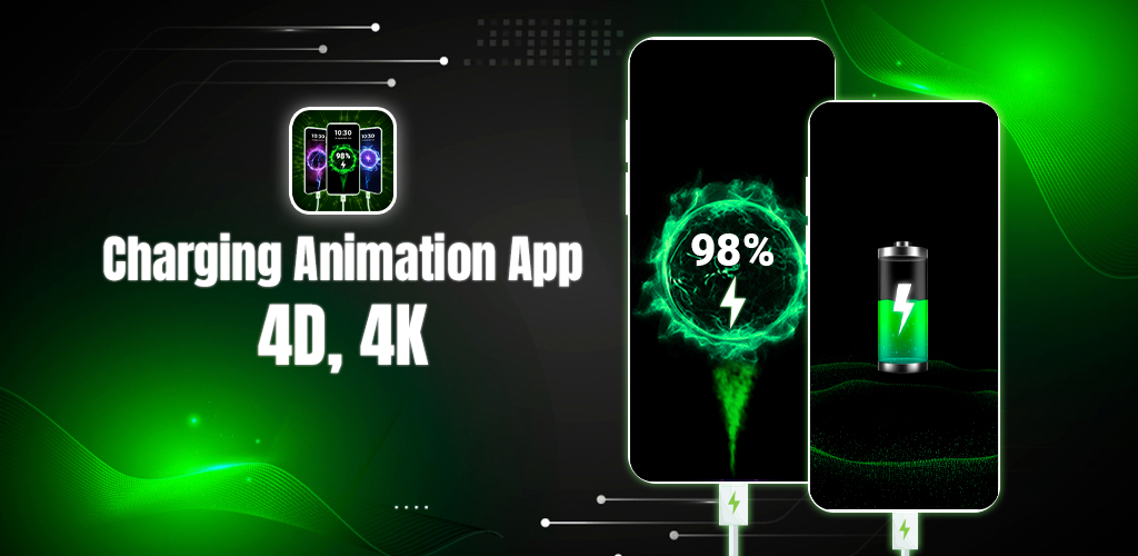 Charging Animation App: 4D, 4K - عکس برنامه موبایلی اندروید