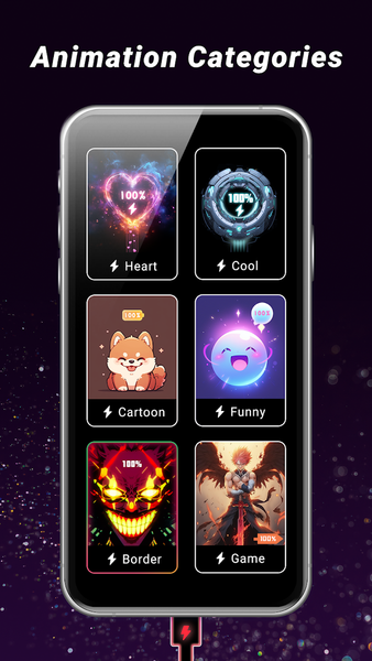 Battery Charging Animation App - عکس برنامه موبایلی اندروید