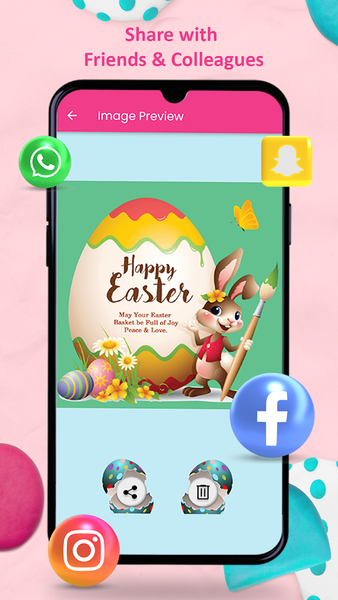 Easter Photo Frames & Wishes - عکس برنامه موبایلی اندروید