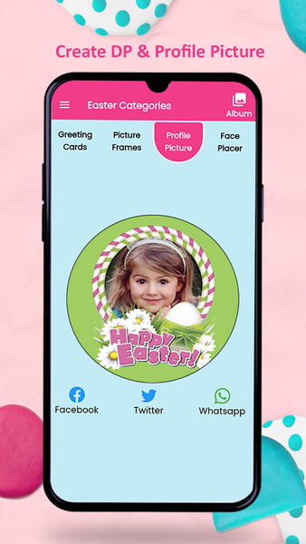 Easter Photo Frames & Wishes - عکس برنامه موبایلی اندروید
