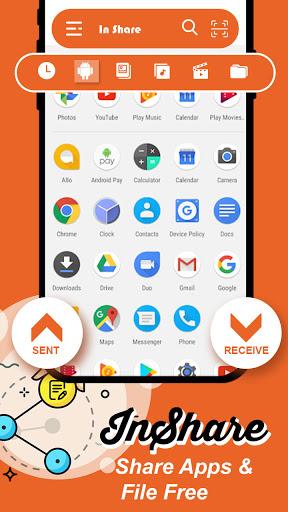 InShare - Share Apps and File Free - عکس برنامه موبایلی اندروید