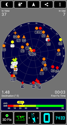 GPS Test - عکس برنامه موبایلی اندروید