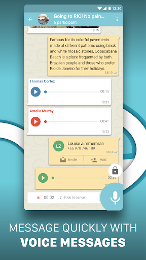 Chat-in Instant Messenger - عکس برنامه موبایلی اندروید