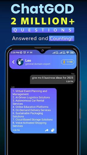 Chat GPT: GPT based AI ChatGOD - Image screenshot of android app