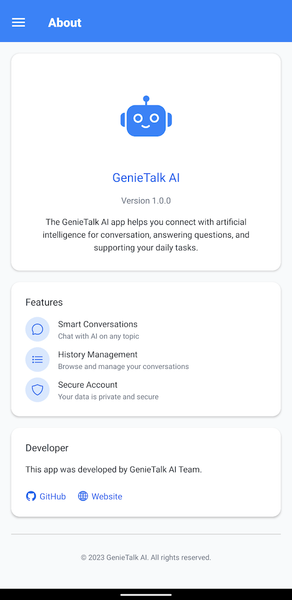 Genie Talk AI - عکس برنامه موبایلی اندروید