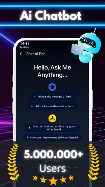 Chat AI Bot: Chatbot Assistant - عکس برنامه موبایلی اندروید