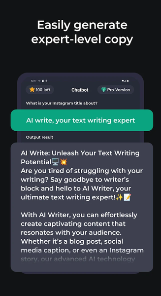 Chat AI Writer - Writing App - عکس برنامه موبایلی اندروید