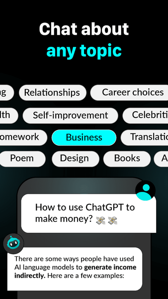 ChatGO - AI Chatbot Assistant - عکس برنامه موبایلی اندروید