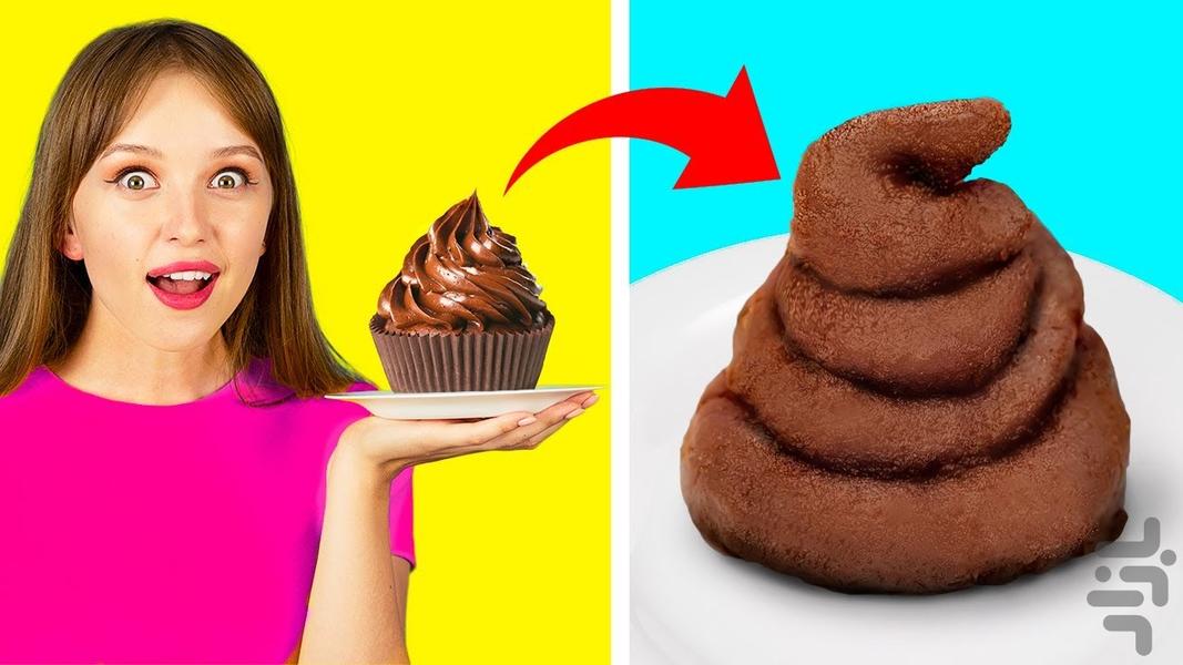 چالش های خنده دار غذایی جدید بدون نت - Image screenshot of android app