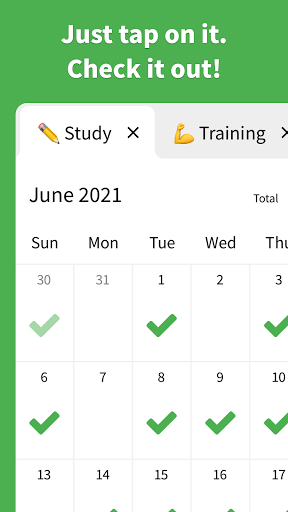 Check Calendar - Habit Tracker - عکس برنامه موبایلی اندروید