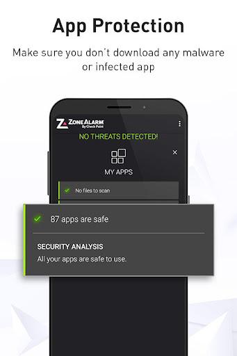 ZoneAlarm Mobile Security - Image screenshot of android app