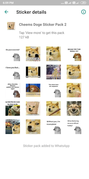 Cheems Doge Stickers for WA- D - عکس برنامه موبایلی اندروید