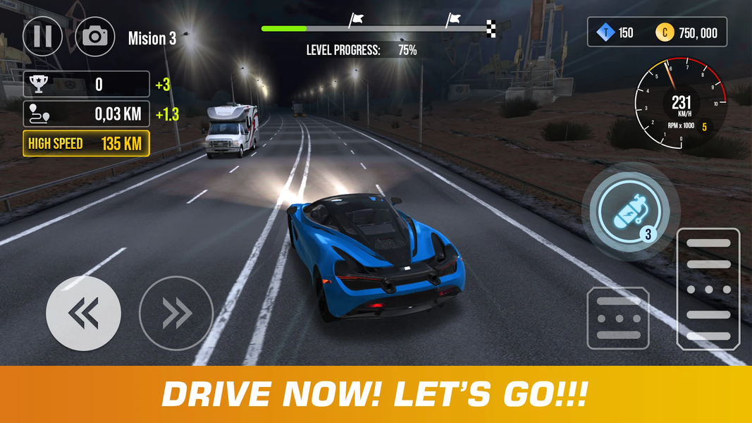 Traffic Racer City Driving Car - Gameplay image of android game