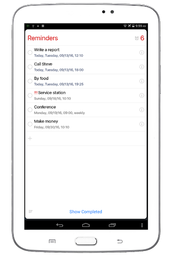 Reminders - Image screenshot of android app