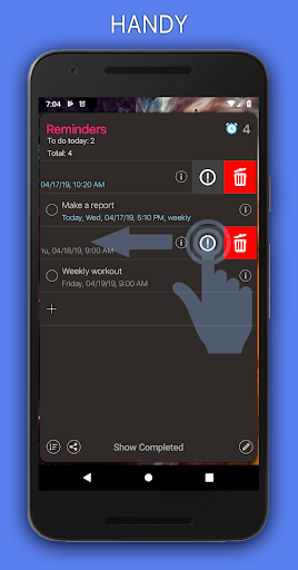Reminders - Image screenshot of android app