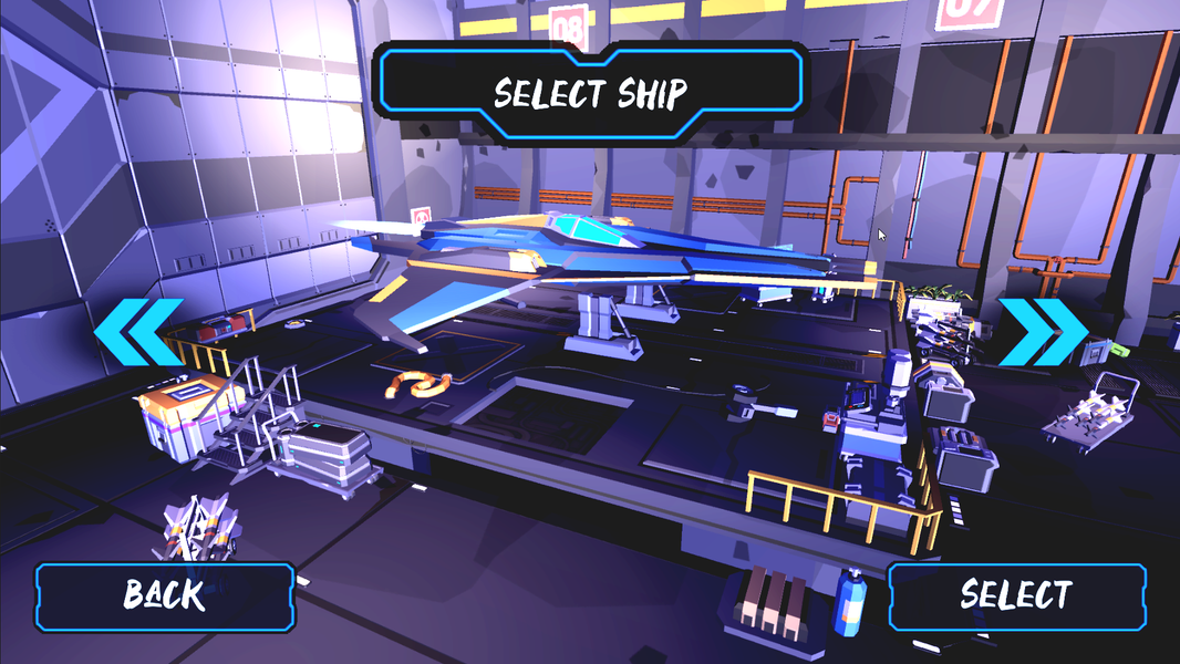 Spaceship Racing - Gameplay image of android game