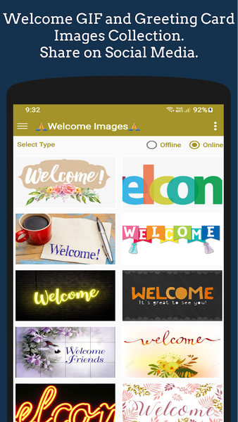 Welcome GIFs & Greeting Images - عکس برنامه موبایلی اندروید