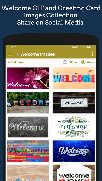 Welcome GIFs & Greeting Images - عکس برنامه موبایلی اندروید