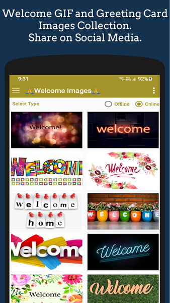 Welcome GIFs & Greeting Images - عکس برنامه موبایلی اندروید