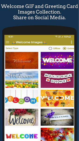Welcome GIFs & Greeting Images - عکس برنامه موبایلی اندروید