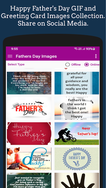 Father's Day GIF Greeting - عکس برنامه موبایلی اندروید