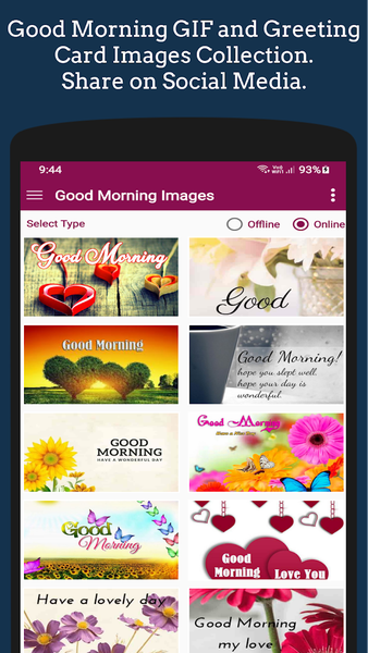 Good Morning GIF Greetings - عکس برنامه موبایلی اندروید