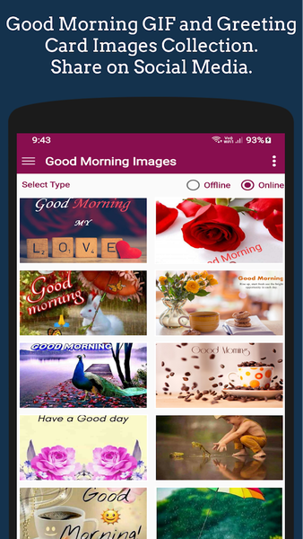 Good Morning GIF Greetings - عکس برنامه موبایلی اندروید