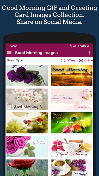 Good Morning GIF Greetings - عکس برنامه موبایلی اندروید
