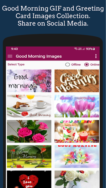 Good Morning GIF Greetings - عکس برنامه موبایلی اندروید
