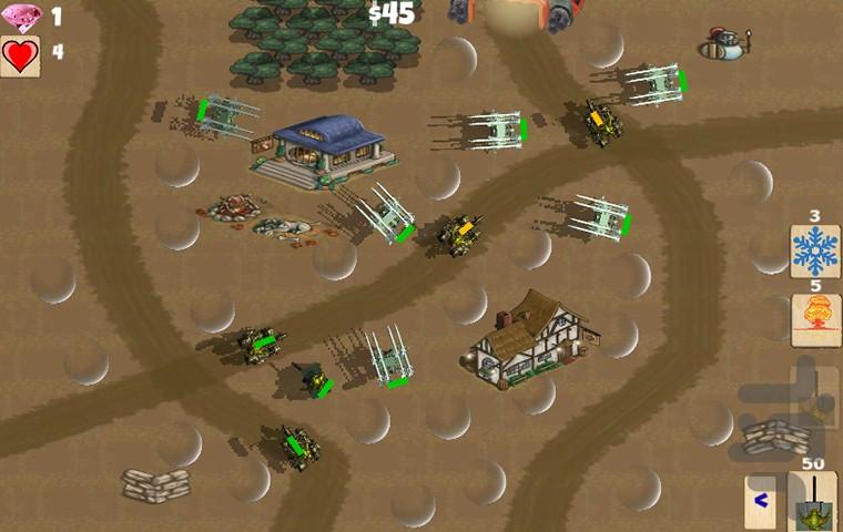 دفاع از قلعه: جنگ زره ای - Gameplay image of android game