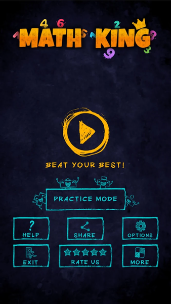 MATH KING - Math Skill Game - عکس بازی موبایلی اندروید