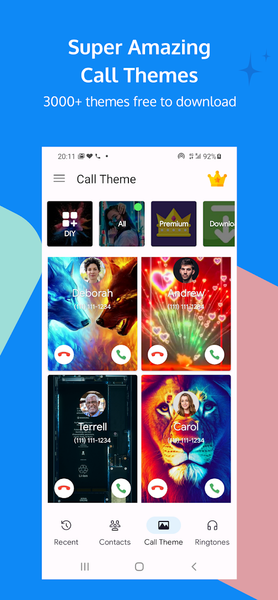 Call+: Color Phone Call Dialer - عکس برنامه موبایلی اندروید