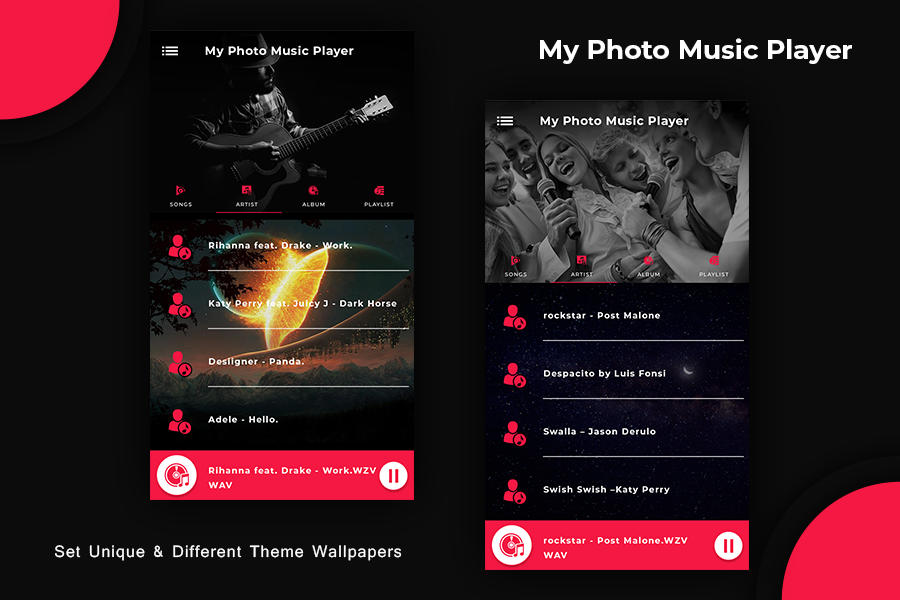 MP3 Music Player - Photo Music - عکس برنامه موبایلی اندروید