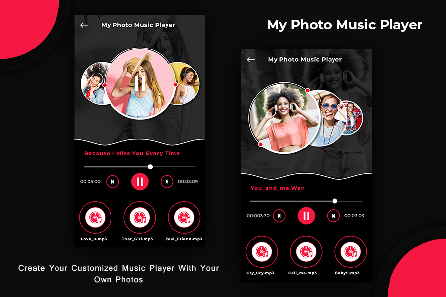 MP3 Music Player - Photo Music - عکس برنامه موبایلی اندروید