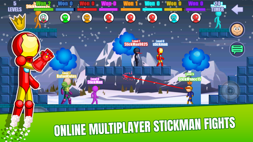 Stick Fight Online - Gameplay image of android game