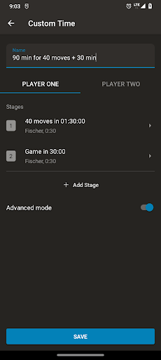 Chess Clock - Gameplay image of android game