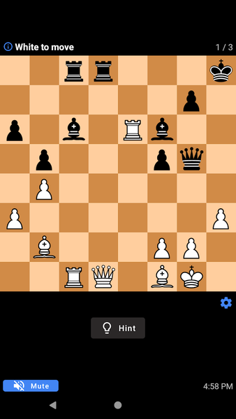 Chess Alarm - Chess Puzzles - Gameplay image of android game