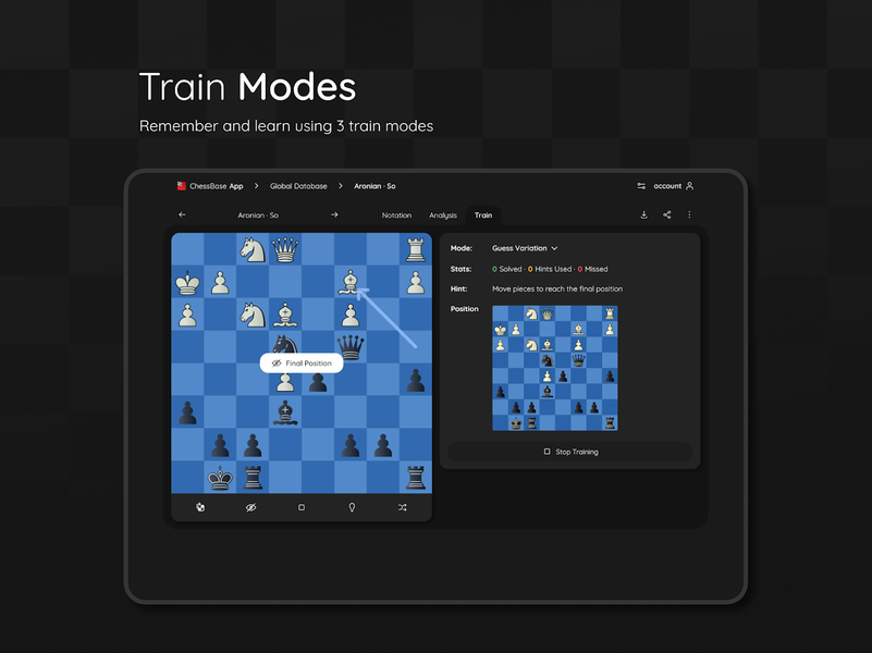 ChessBase Mobile Chess - عکس بازی موبایلی اندروید